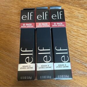 e.l.f. Satin Lipstick Trio (2 Shameless and 1 Standing Ovation) NEW